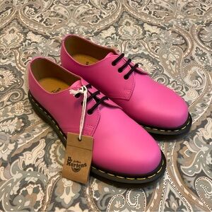 NWT Dr Martens 1461 Thrift Pink Smooth Leather Oxford Shoes Women’s Sz 8